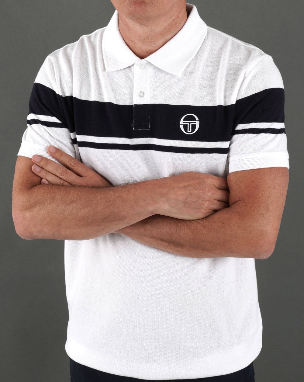 Sergio Tacchini Young Line Polo Shirt White/Navy