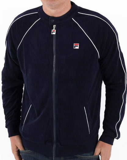 Fila Vintage Towelling Track Top Navy