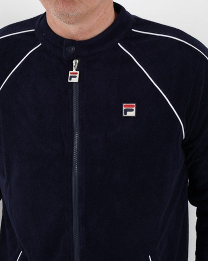 Fila Vintage Towelling Track Top Navy