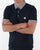Pretty Green Gingham Collar Polo Shirt Navy