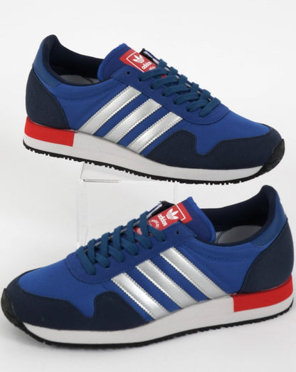 Adidas USA 84 Trainers Royal/Silver/Navy