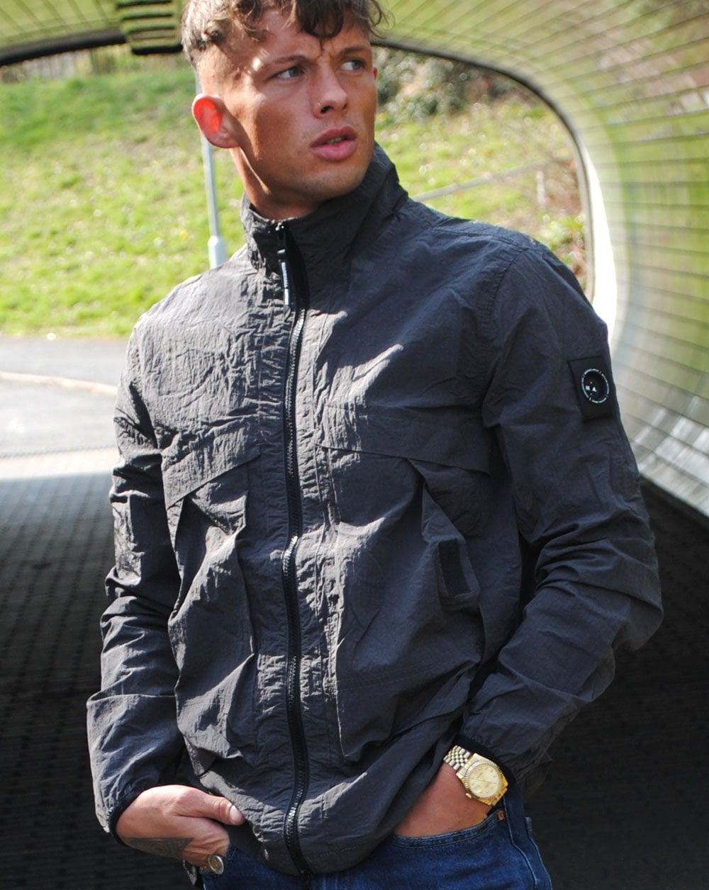 Marshall Artist GD Vele Overshirt Graphite Grey