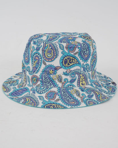 Pretty Green Campbell Reversible Cricket Hat Paisley Teal
