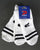 Patrick Stripe Mid Cut Socks 3pk White