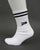 Patrick Stripe Mid Cut Socks 3pk White