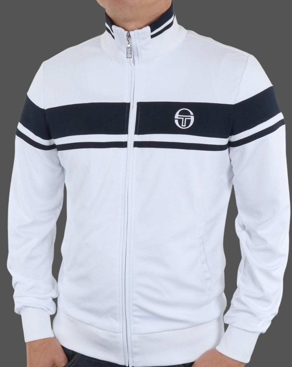Sergio Tacchini Masters Track Top White/Navy