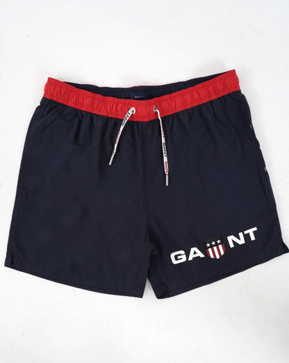 Gant Retro Shield Swim Shorts Navy