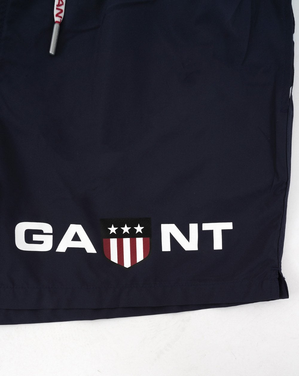 Gant Retro Shield Swim Shorts Navy