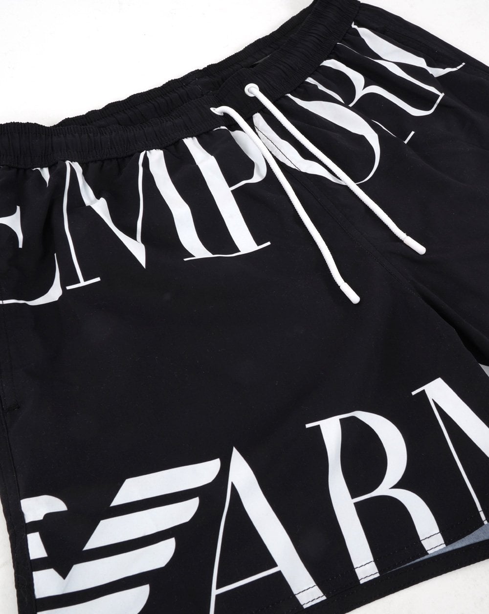 Emporio Armani Marco Logo Swim Shorts Black