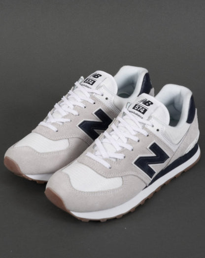 New Balance 574 Trainer White/Navy