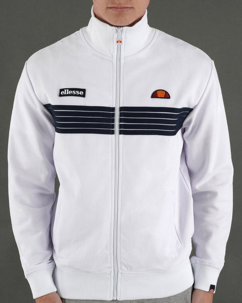 Ellesse 5 Stripe Track Top White/Navy