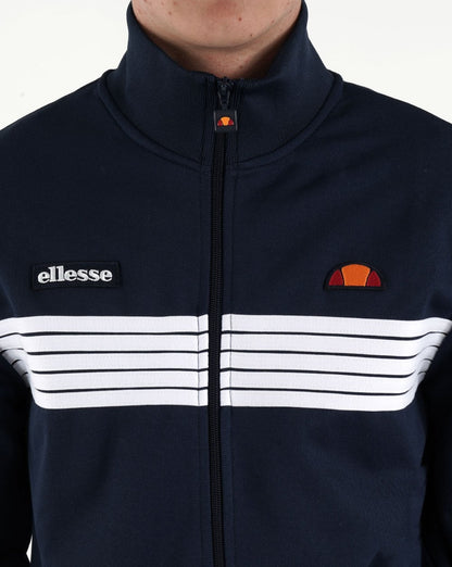 Ellesse 5 Stripe Track Top Navy/White