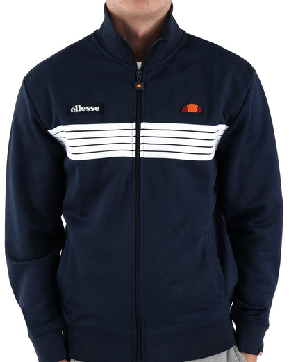 Ellesse 5 Stripe Track Top Navy/White