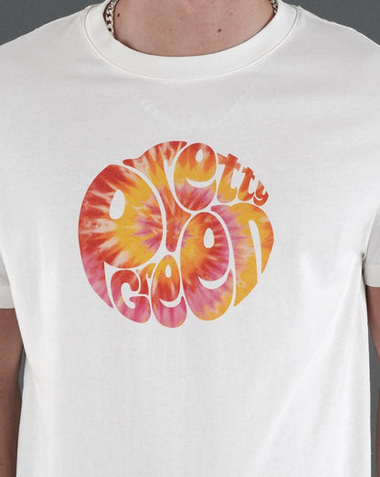 Pretty Green Tie Dye Logo T-shirt White