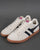 Gola Equipe Suede Trainer Off White/Navy/gum