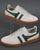 Gola Hurricane Suede Trainer Off White/Green/Gum