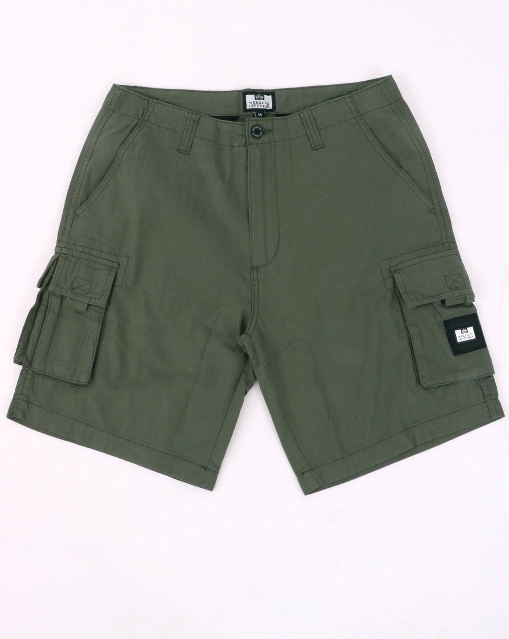 Weekend Offender Mascia Cargo Shorts Dark Green