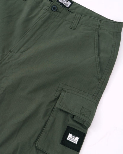 Weekend Offender Mascia Cargo Shorts Dark Green