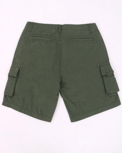 Weekend Offender Mascia Cargo Shorts Dark Green