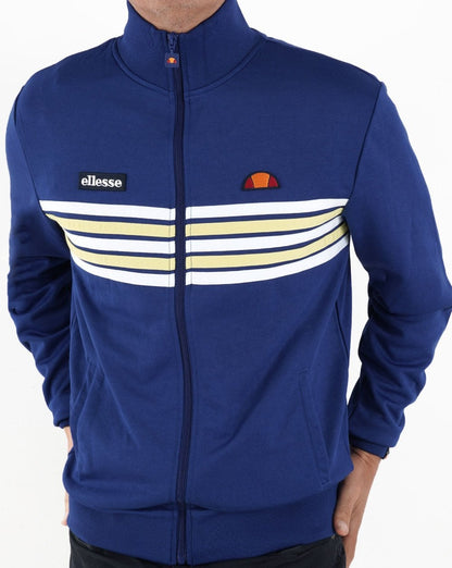 Ellesse 5 Stripe Track Top Royal White/Yellow