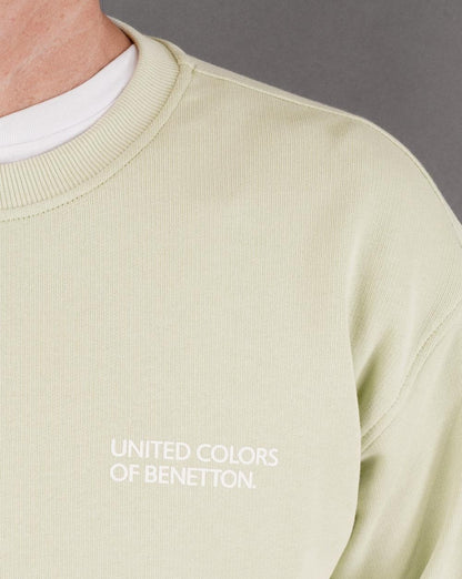Benetton Logo Sweatshirt Mint