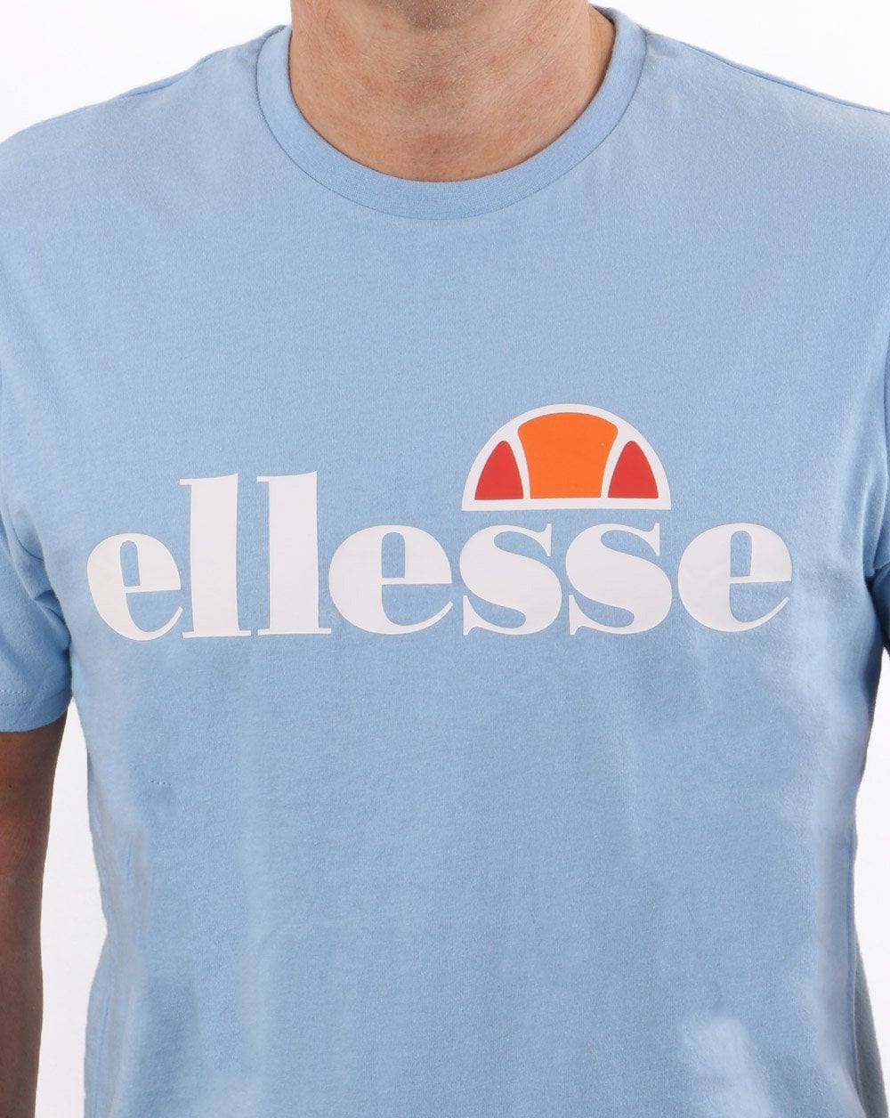Ellesse Logo T Shirt Light Blue