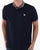 Fila Vintage Bomber Collar Polo Shirt Navy