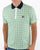 Fila Vintage Check Polo Shirt Pastel Green/Navy