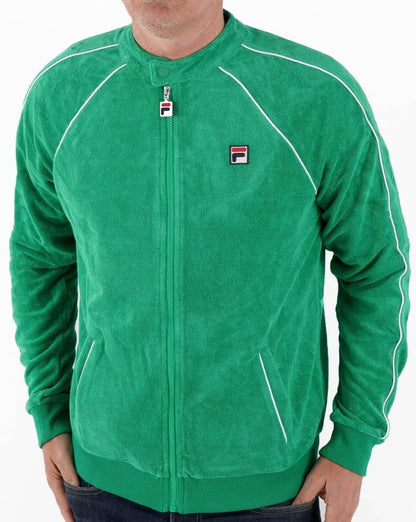 Fila Vintage Towelling Track Top Green