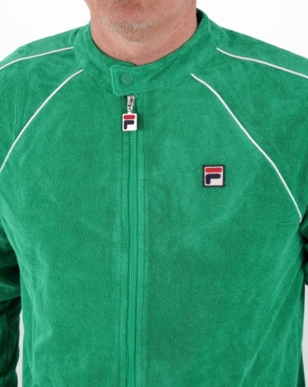 Fila Vintage Towelling Track Top Green