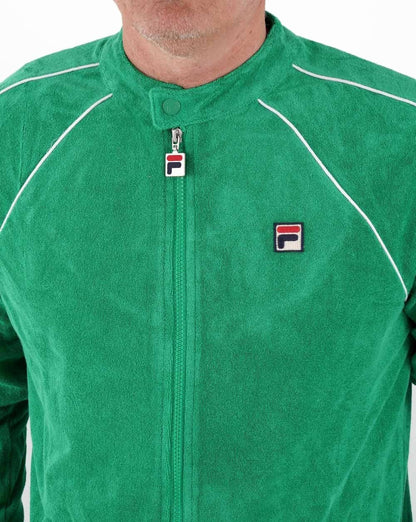 Fila Vintage Towelling Track Top Green