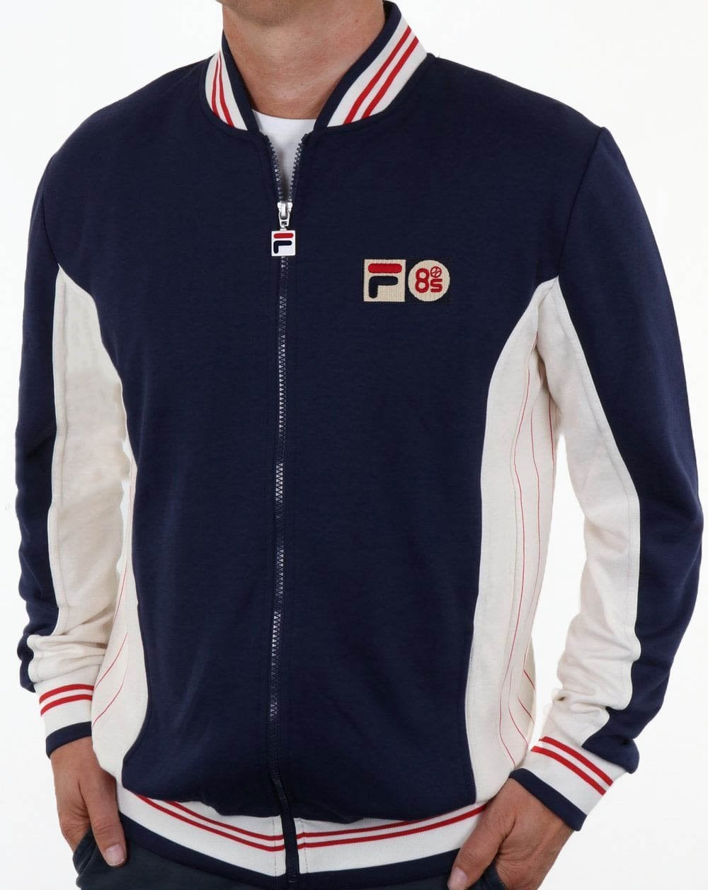 Fila Vintage Mk1 Settanta Twin Badge Track Top Navy/gardenia/red