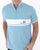 Sergio Tacchini Masters 1/4 zip Polo Sky Blue