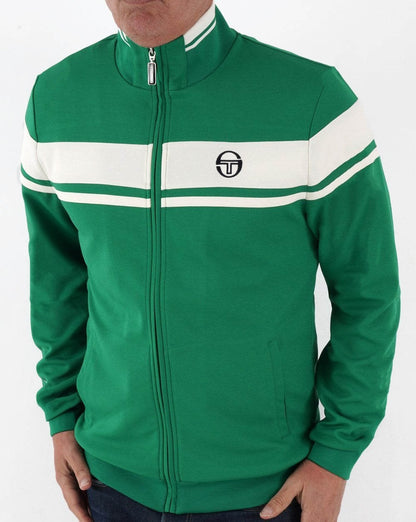 Sergio Tacchini Masters Track Top Green/Off White