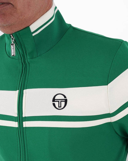 Sergio Tacchini Masters Track Top Green/Off White