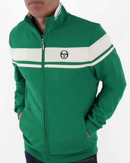 Sergio Tacchini Masters Track Top Green/Off White