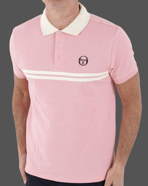 Sergio Tacchini Supermac Polo Shirt Pink/Cream