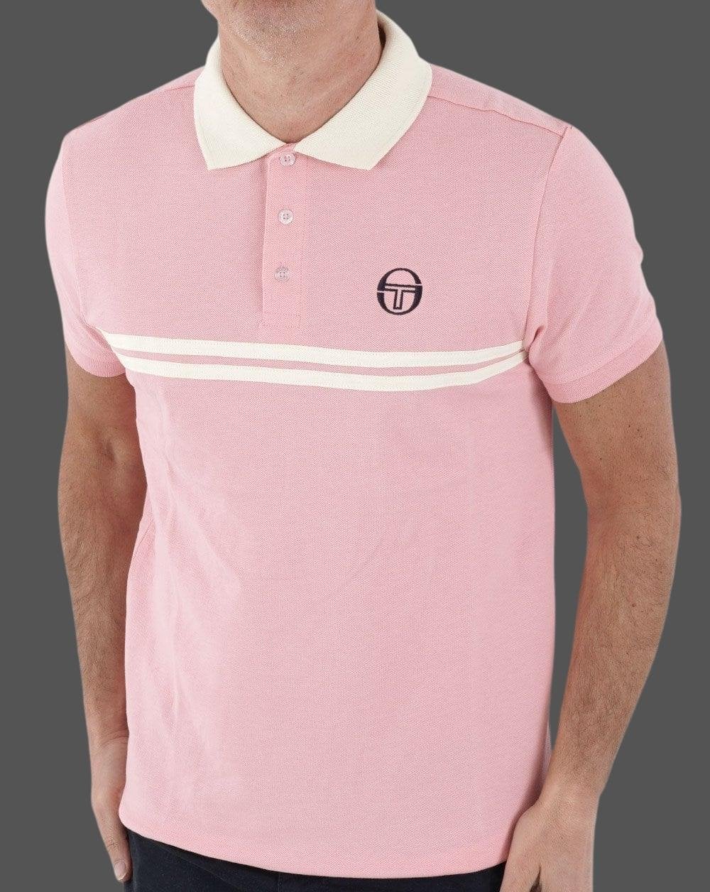 Sergio Tacchini Supermac Polo Shirt Pink/Cream