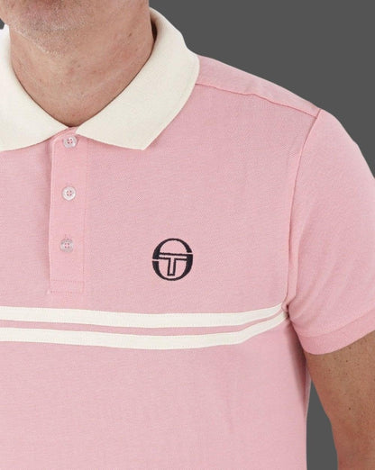 Sergio Tacchini Supermac Polo Shirt Pink/Cream