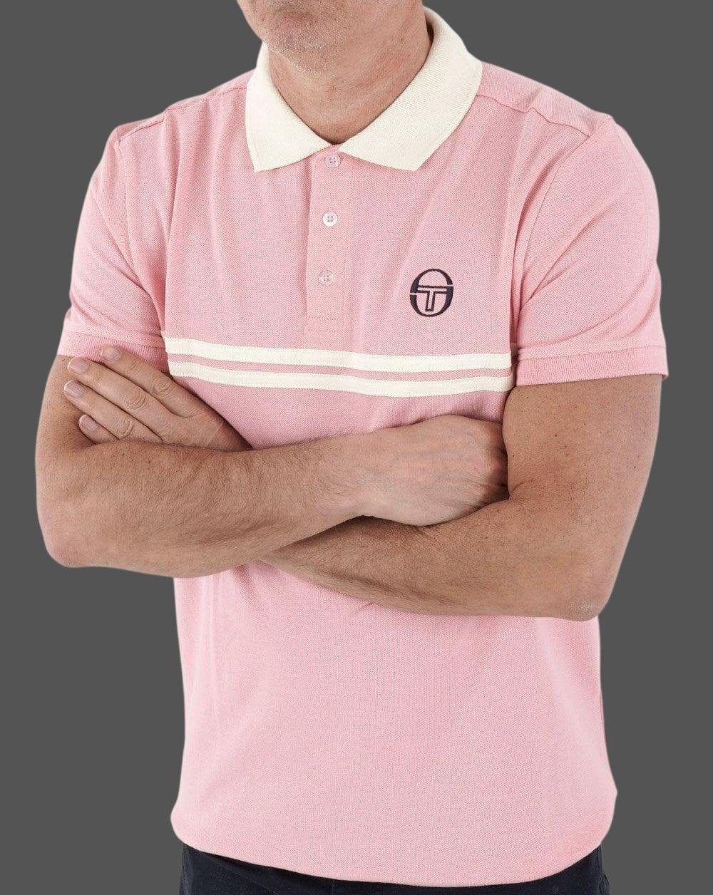 Sergio Tacchini Supermac Polo Shirt Pink/Cream