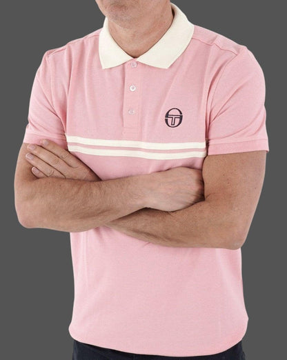 Sergio Tacchini Supermac Polo Shirt Pink/Cream