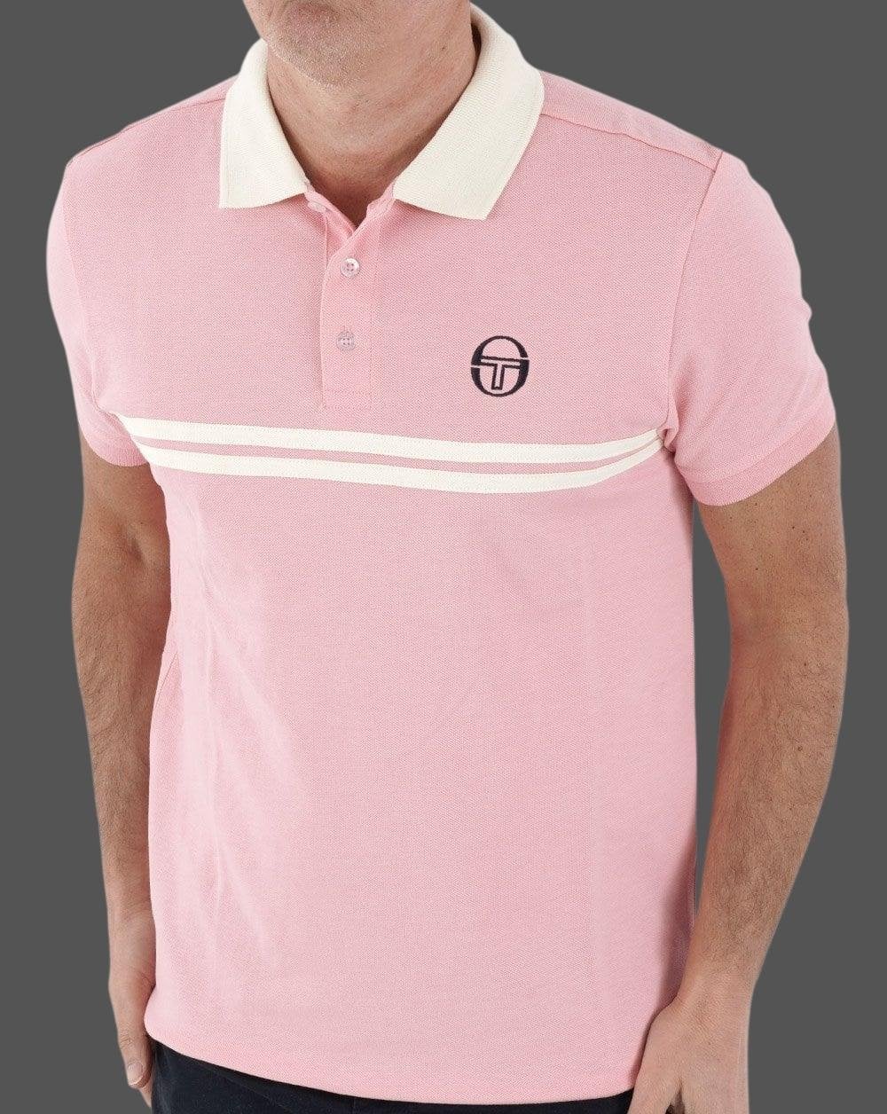 Sergio Tacchini Supermac Polo Shirt Pink/Cream