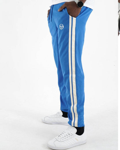 Sergio Tacchini 2 Stripe Track Pants Blue/Off White