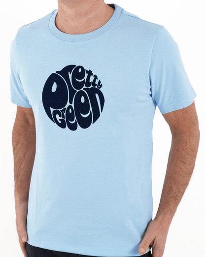 Pretty Green Gillespie T-shirt Sky/navy