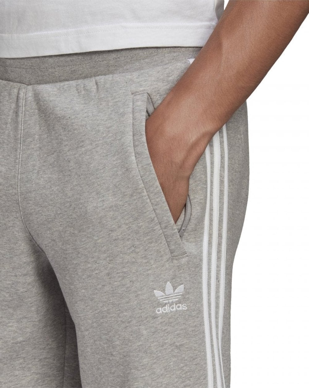 Adidas Originals 3 Stripe Joggers Grey