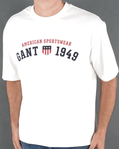 Gant Retro Shield T-shirt Eggshell