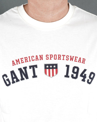 Gant Retro Shield T-shirt Eggshell
