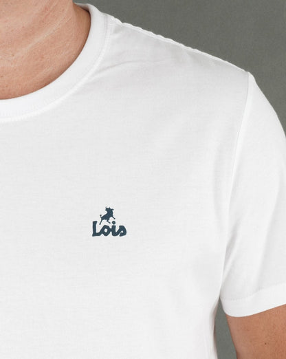 Lois Small Logo T-shirt White