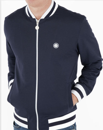 Pretty Green Bomber Track Top Navy
