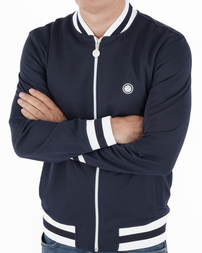 Pretty Green Bomber Track Top Navy